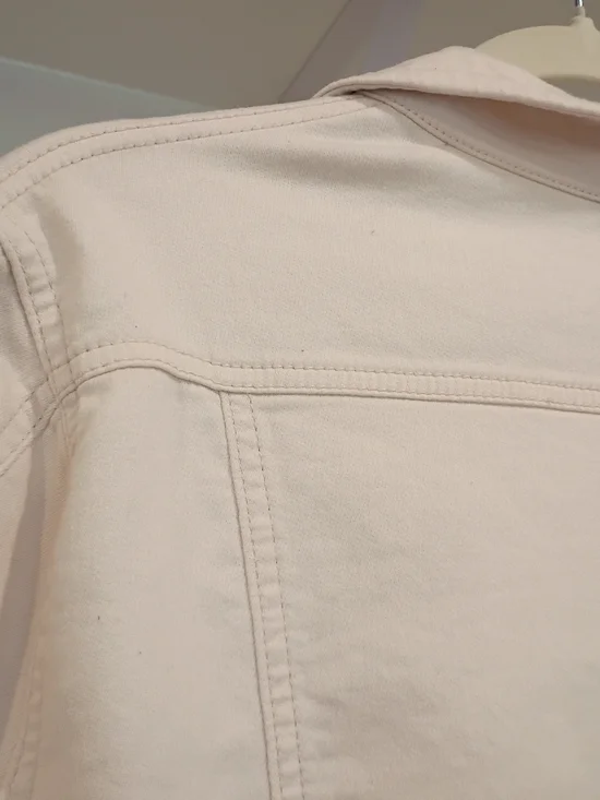 NWOT Buffalo David Bitton Cotton Women's Cream/Off-White Jacket Size L Stretchy - Picture 10 of 13